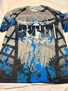 Smash It Sports SIS RTM Skull Baseball Softball Sublimated Jersey Shirt Size XL